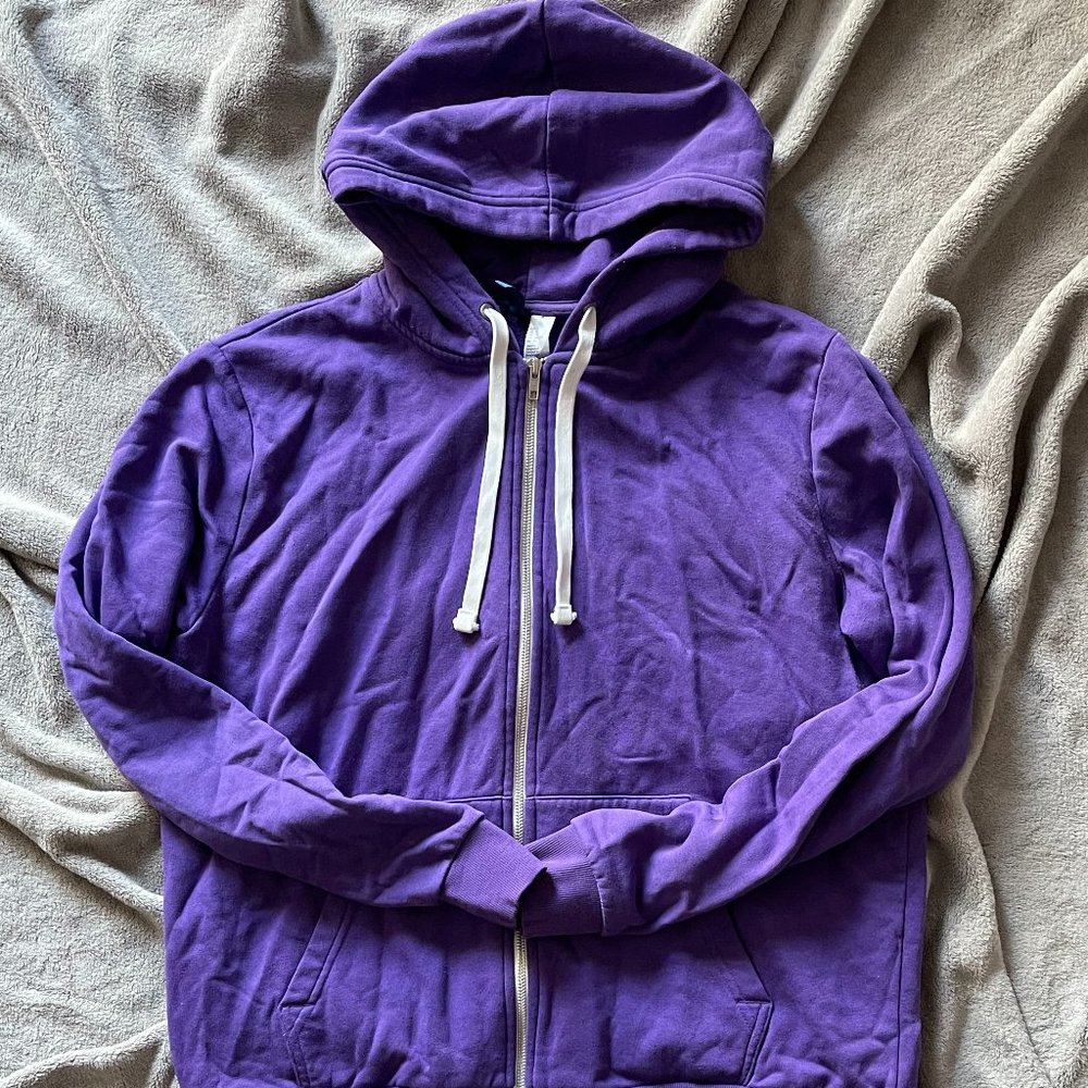 H&M Purple Zip Up Hoodie